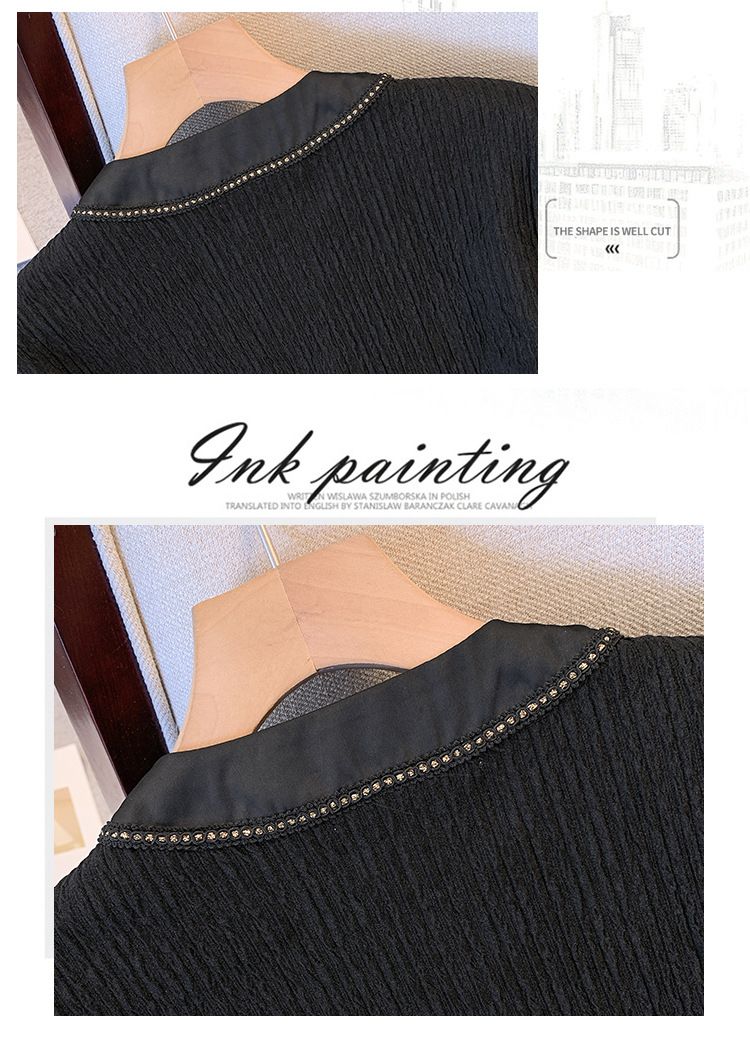Conjunto feminino plus size casual elegante de duas peças, blazer de manga comprida e calças retas, poliéster elastano, elástico, confortável, para escritório_voghion.com