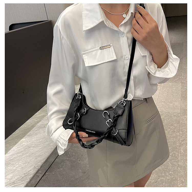 Produttori all'ingrosso 2023 nuova borsa da donna sotto le ascelle tinta unita borsa a tracolla portatile con texture di moda borsa a tracolla portatile dal design di nicchia_voghion.com