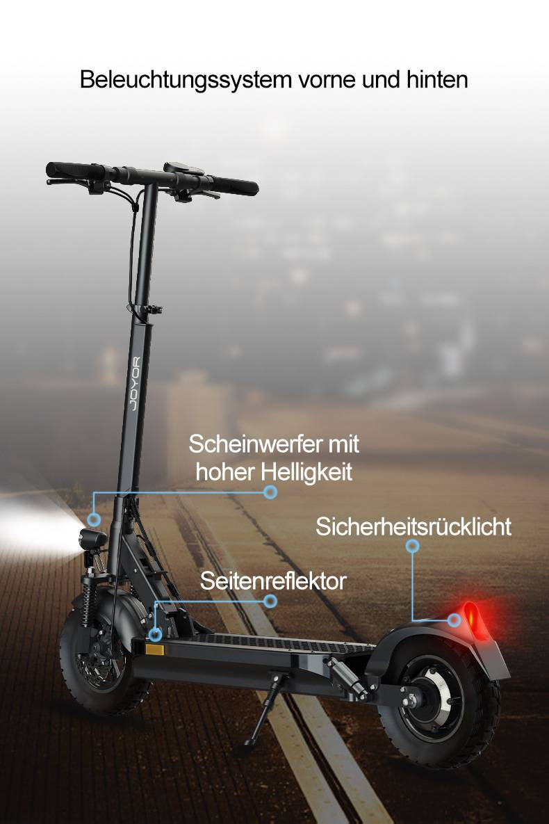 JOYOR Y8-S 10" kokoontaittuva sähköskootteri 500W moottori 48V 26Ah akku ABE-sertifikaatilla_voghion.com