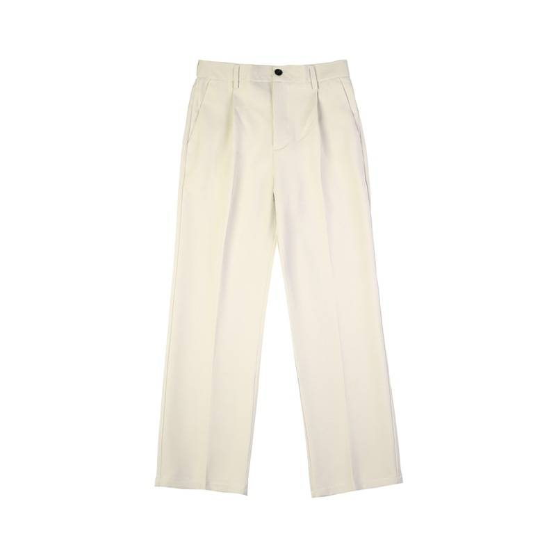 Pantaloni da uomo semplici e larghi, con gamba larga, stile casual, stile studentesco_voghion.com