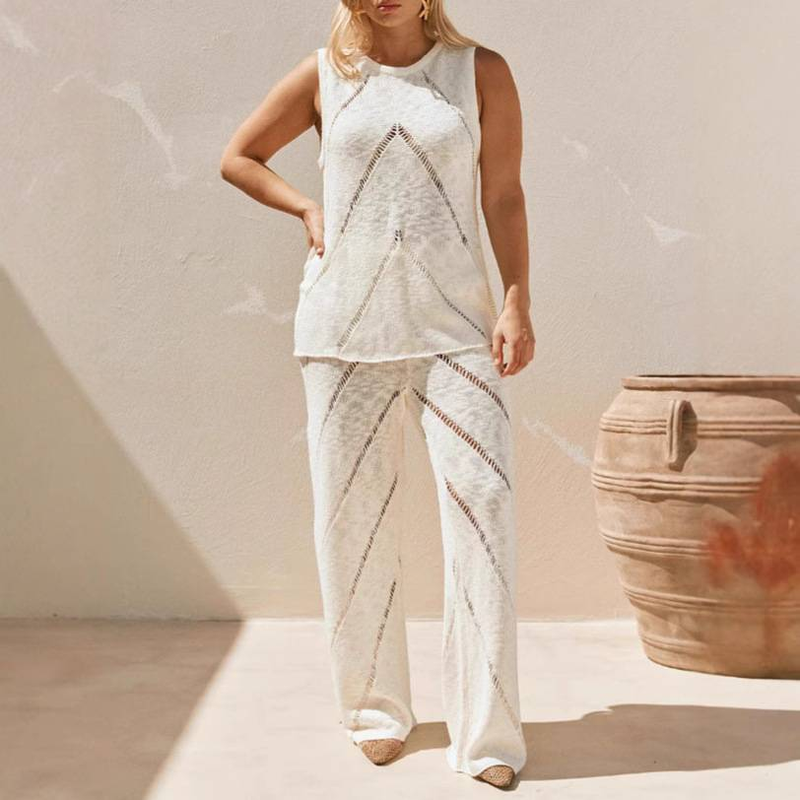 Women's Clothing Temperament Sleeveless Vest Casual Pants Spring And Summer New High End Suit Women_voghion.com