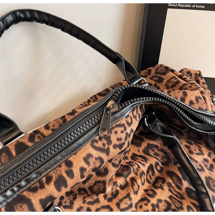 Leopard torba Potovalna torba za plažo na kratke razdalje Potovalna torba velike prostornine Prtljaga Ročna torba z leopardjim vzorcem Potovalna torba_voghion.com