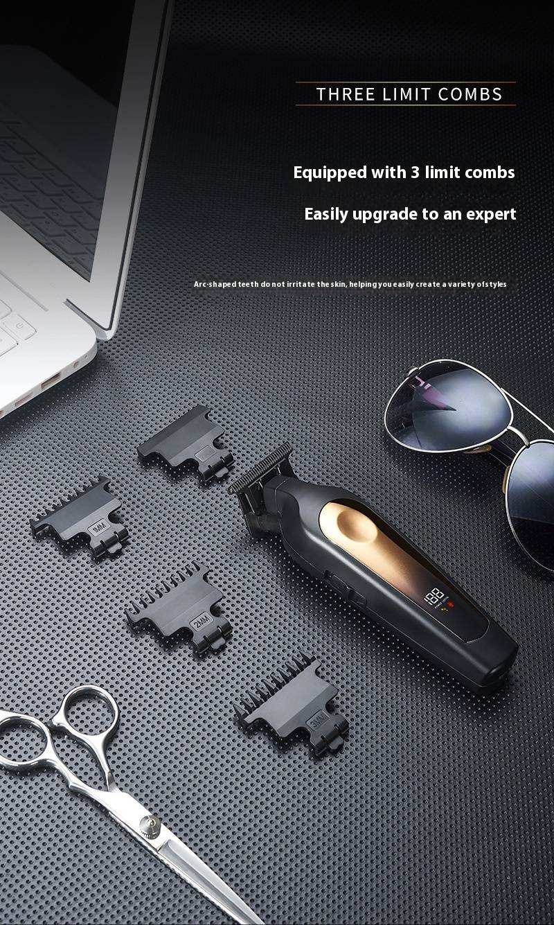 Professional Hair Clipper For Men - Rechargeable Cordless Trimmer For Fades, Undercuts & Beard Styling_voghion.com