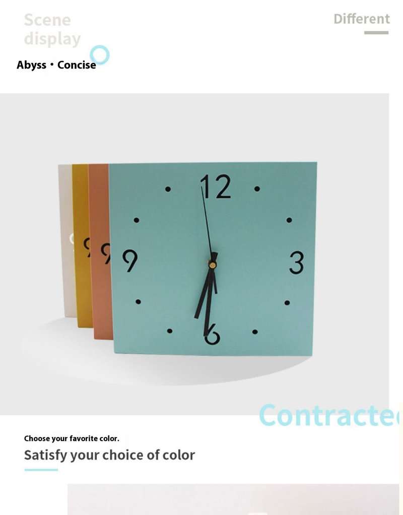 Dual-Face Silent Wall Clock - Modern Metal Corner Clock With Optional Motion-Sensor Light, Battery-Powered, Minimalist Home & Office Decor_voghion.com