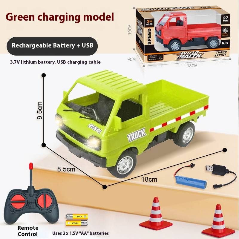 1:16 Scale RC Mini Truck – Suzuki-Inspired Remote Control Drift Car For Kids (4-6 Years) – Rechargeable Electric Toy With Realistic Cab_voghion.com
