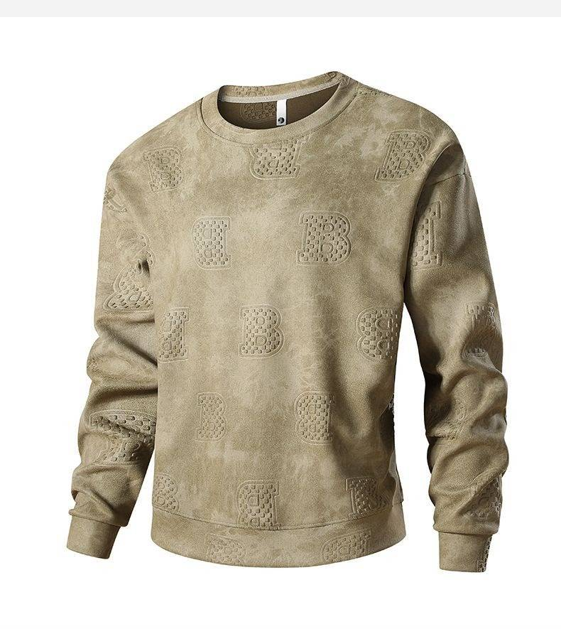 Men's Heavyweight Suede Fleece Hoodie – Camo Print & Relaxed Fit (M-XXXXL)_voghion.com