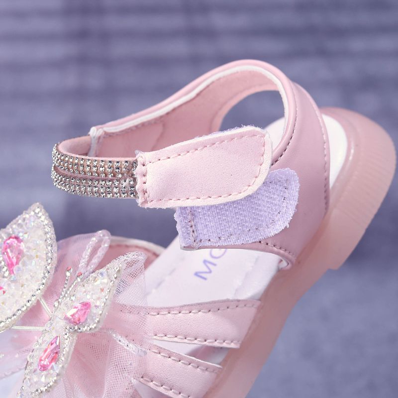 Sommer Neue kinder Sandalen Mädchen Beleuchtete Sandalen Leuchtenden Bogen Prinzessin Licht Up Schuhe_voghion.com