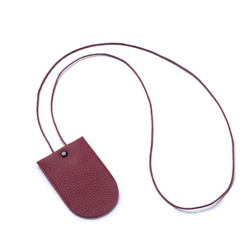 New Style Neck Hanging Keychain Storage Personality Versatile Genuine Leather Pendant Pull Key Bag For Women_voghion.com