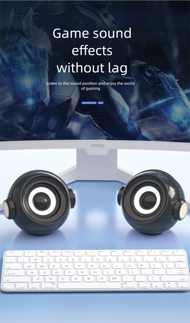 Computer Audio Desktop Wired Bluetooth Small Home Mini Laptop Gaming Speaker Subwoofer Loudspeaker_voghion.com