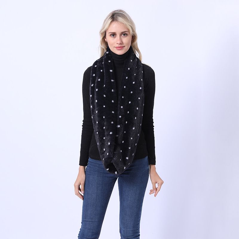 Seepferdchenhaar für Damen, Winter, warm, einfarbig, verdickter Halswärmer, Kaschmirschal_voghion.com