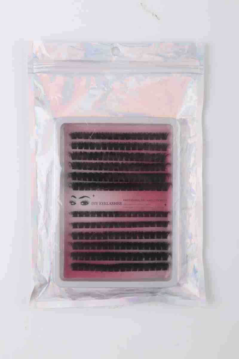 Beleza e saúde faça você mesmo cílios postiços estendidos terno cabelo único cluster 10-16 mm comprimento cílios mistos_voghion.com