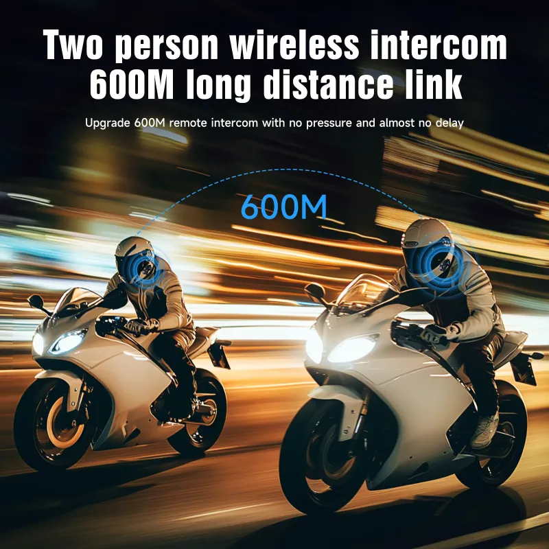 Motorcycle Cycling Helmet Bluetooth Headphones Moto App Video Camera Recording & FM Radio TF Card Recorder Intercom Call Headset_voghion.com