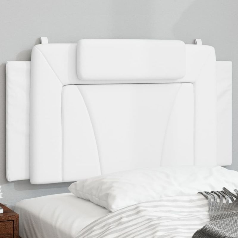 Headboard Cushion White 39.4" Leather_voghion.com