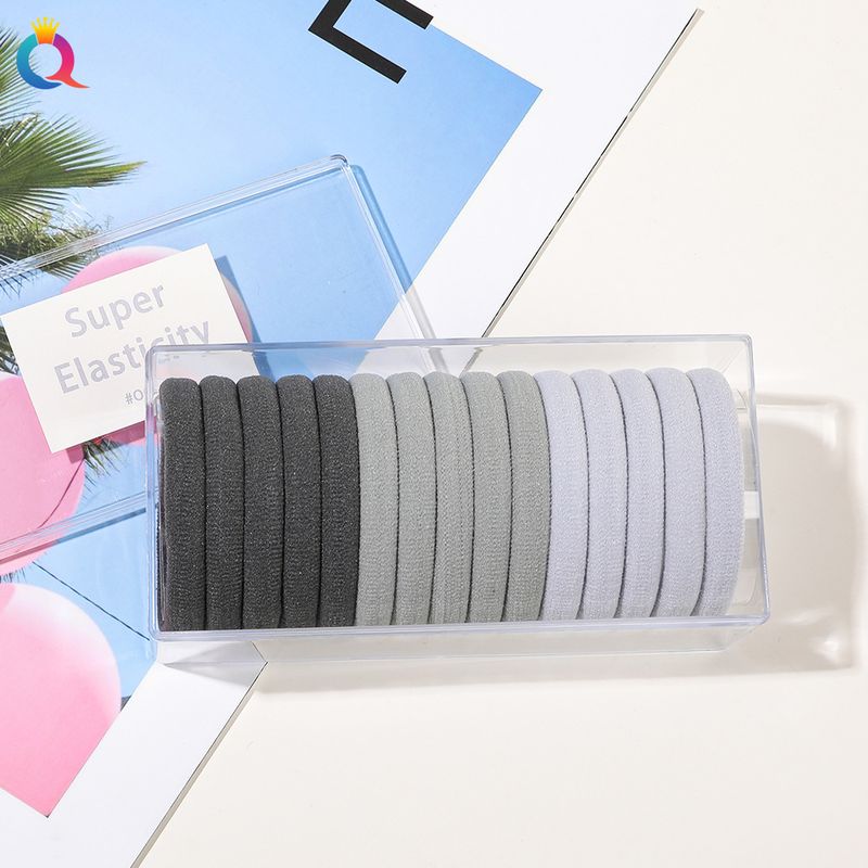 Set di elastici per capelli morbidi ed eleganti - Confezione da 15 pezzi con elevata elasticità, delicati sui capelli, colori alla moda per donne e ragazze_voghion.com