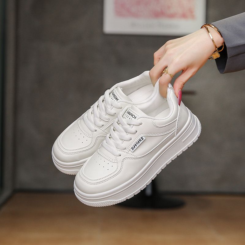 Scarpette bianche per bambini, ragazze, studenti, tempo libero, sport, scarpe da tavola versatili, tiro da strada_voghion.com