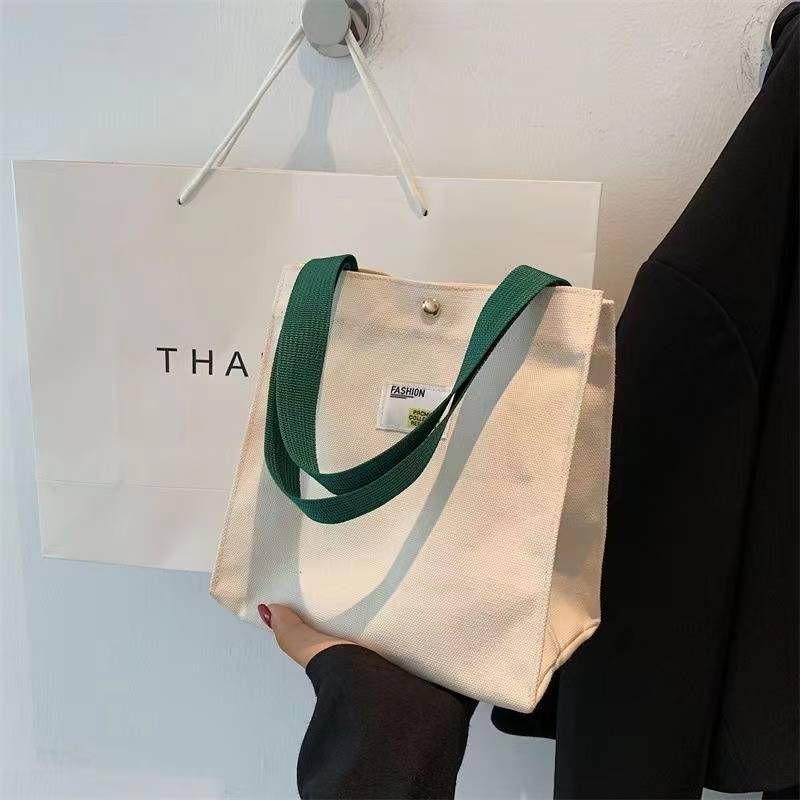Casual Small Tote Office Workers, Canvas Handbag For Going Out, Fashionable Lightweight High-End Stylish Lunch Bag_voghion.com
