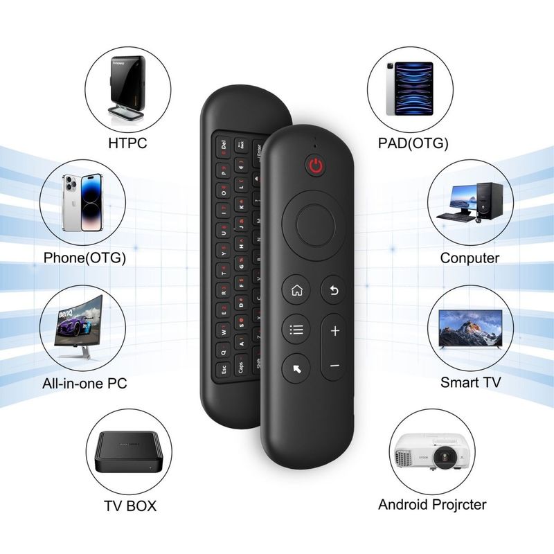 Mini clavier sans fil Bluetooth intégré, petite souris à air, USB, rechargeable, pour ordinateur de bureau et portable_voghion.com