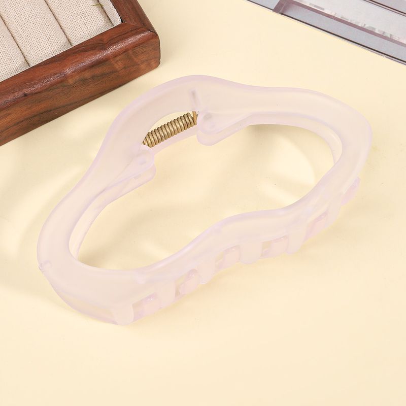 Summer Matte INS-style Transparent Candy Color Large Back-of-Head Claw Clip - Elegant Heart & Cloud Shark Clip_voghion.com