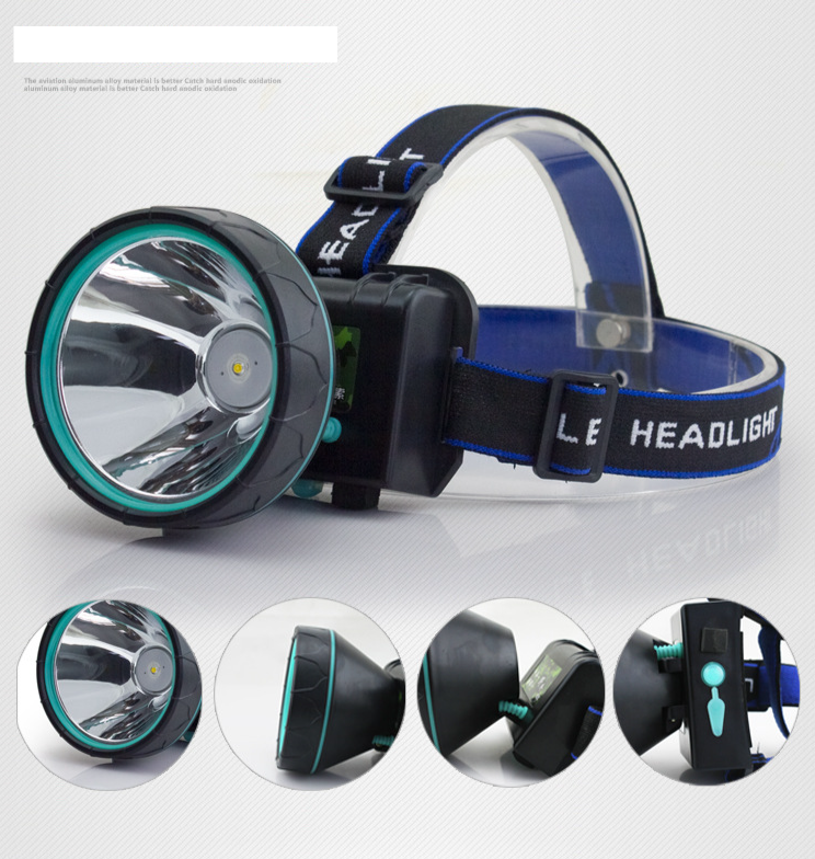 Long life LED headlight Strong yellow light night fishing light Rechargeable long range flashlight t6 headlight_voghion.com
