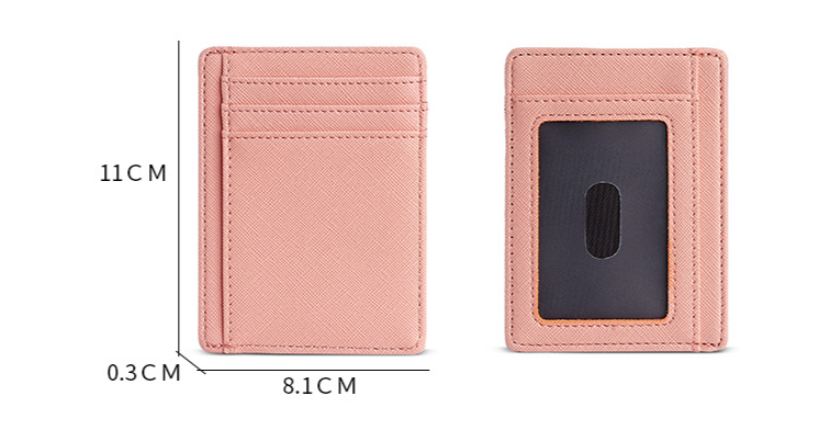 Kartenhalter Geldbörse Brieftaschen Pu-Kartentasche Dünne Multi-Card-Einfache Kartentasche Doppelseitige Bankkartenhülle_voghion.com
