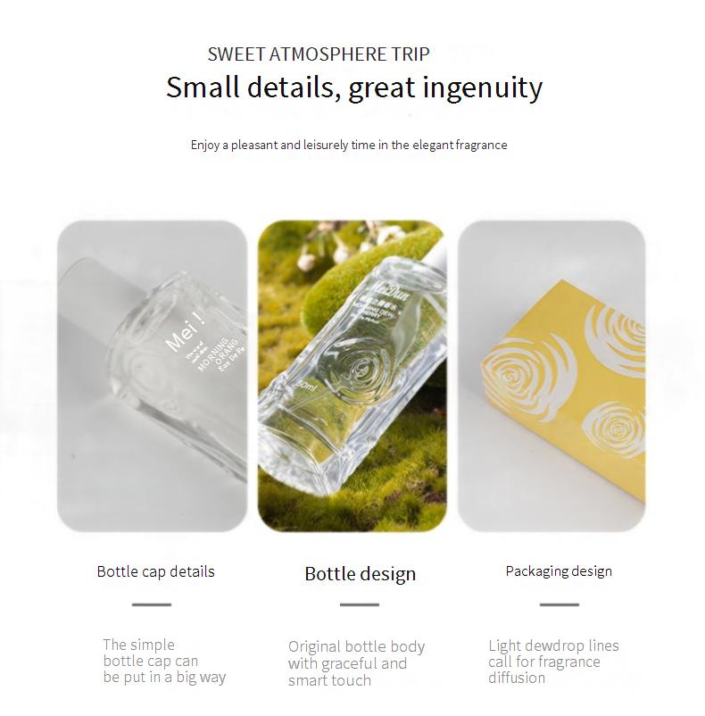 Eau de toilette Meiton Morning Dew Cherry Morning Dew Orange Eau de toilette pour femme Petit charme Parfum naturel longue durée_voghion.com