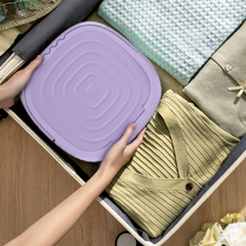 Nuova mini lavatrice pieghevole da 9 litri, portatile, per uso domestico, per biancheria intima e calzini, per vestiti per bambini._voghion.com