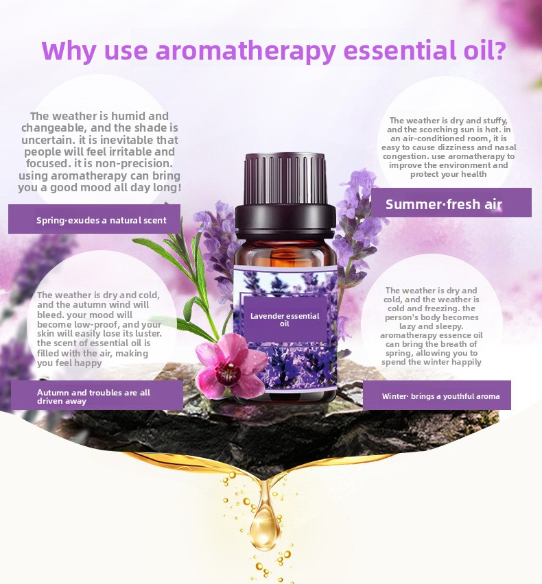 Ätherische Aromatherapie-Öle für Luftbefeuchter – 16 Düfte, wasserlöslich, auf Pflanzenbasis zur Entspannung und Lufterfrischung_voghion.com
