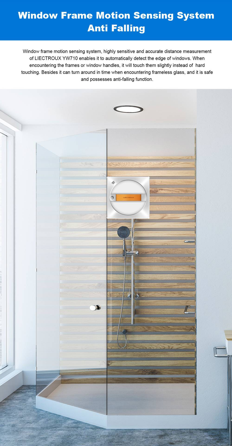 Robot lavavetri Liectroux YW710, doppio getto d'acqua, sensore laser, lavavetri per auto_voghion.com