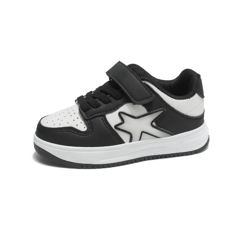 Scarpe da ginnastica alla moda 2025, scarpe da skateboard per ragazzo/ragazza, in similpelle, basse, con cinturino in velcro, traspiranti, impermeabili, antiscivolo, resistenti all'usura._voghion.com