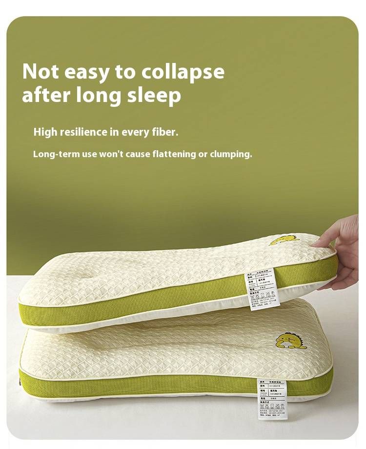 Cuscino per bambini con cartoni animati – Cuscino in fibra di poliestere morbido e di supporto per bambini (30x50 cm/40x60 cm), design con dinosauri e cani, leggero e traspirante_voghion.com