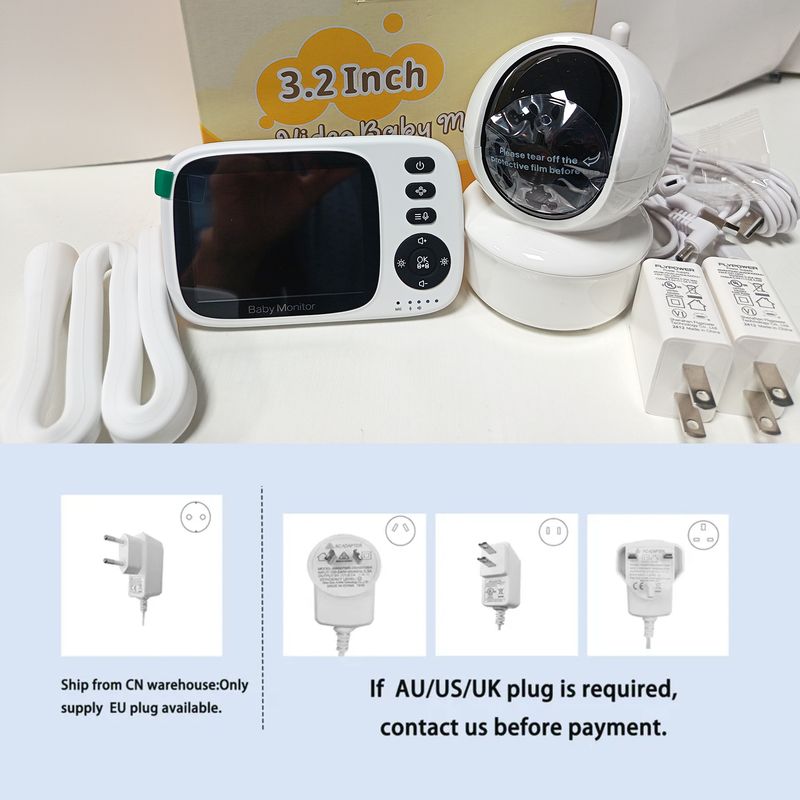 Wireless Video Baby Monitor Baby Care Monitor With Lullabies Auto Night Vision Two Way Intercom Temperature Monitoring Ba_voghion.com