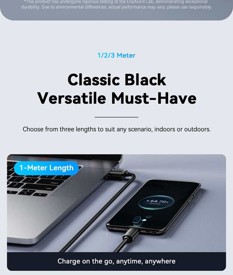 Essager Fast Charging Data Cable For Xiaomi Realme Huawei OPPO Samsung Mobile Phone Charger Cord USB Micro Wire_voghion.com