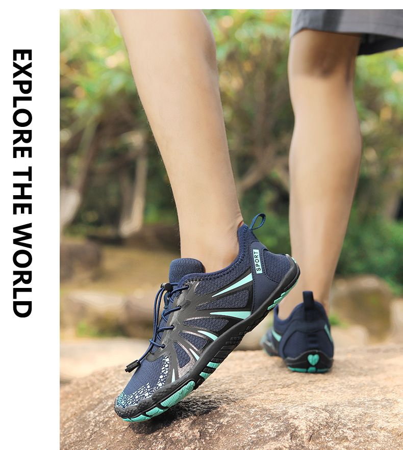 Scarpe da acqua unisex ad asciugatura rapida per trail running ed escursionismo - Suola in gomma antiscivolo con tomaia in mesh traspirante | Intersuola in EVA leggera_voghion.com