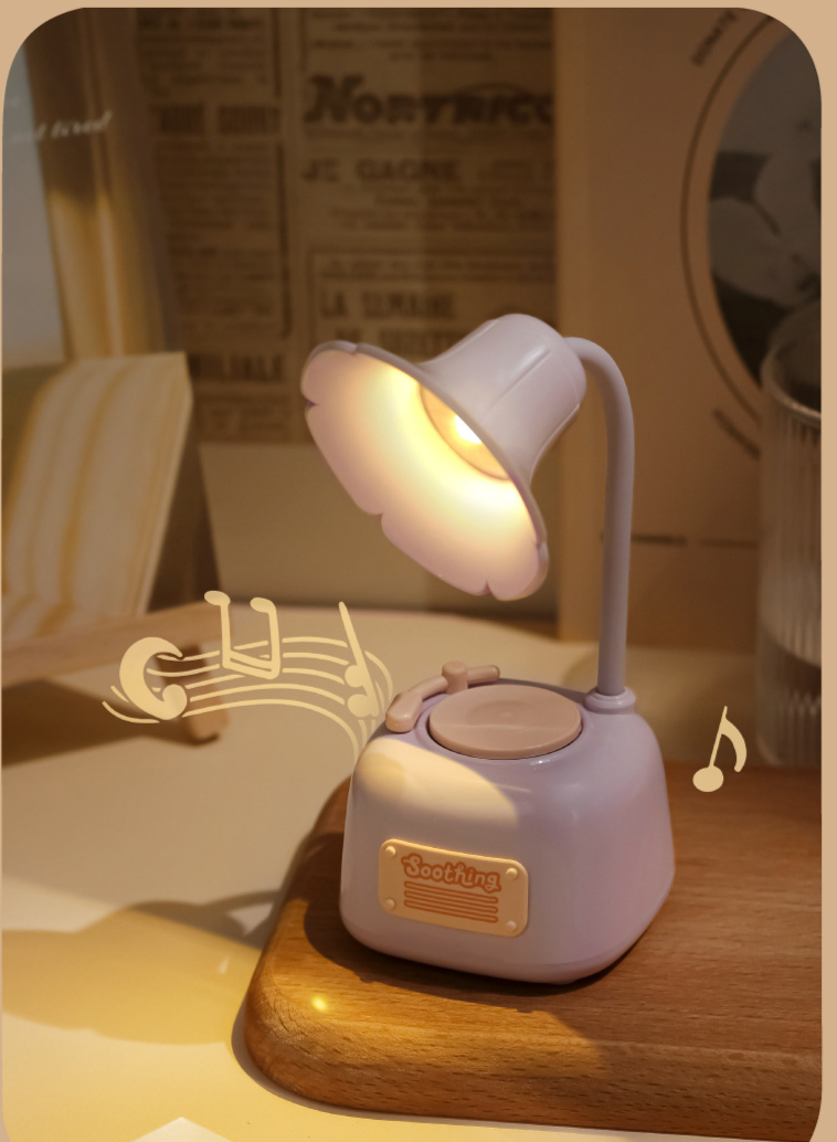 Nuova lampada da tavolo creativa a forma di fonografo, con dimmerazione continua, regalo di compleanno, luce notturna ricaricabile per dormitorio con musica_voghion.com