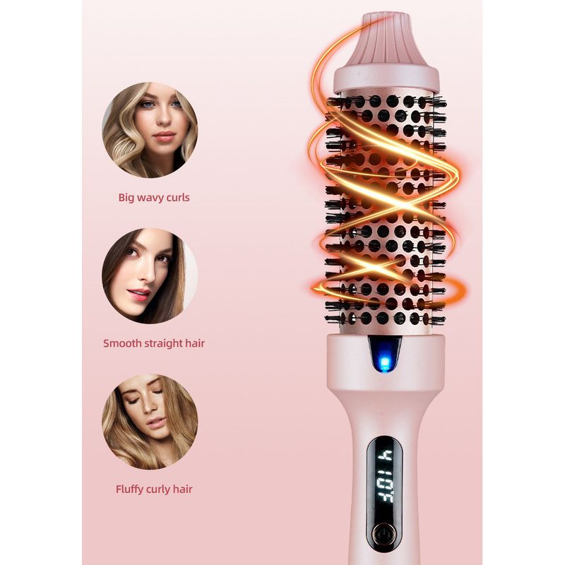 New Fluffy Comb Straightening Brush Dual-use For Straight And Curly Hair Bangs Curling Iron_voghion.com
