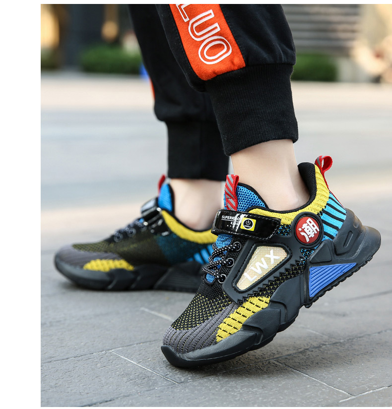 Mutter & Kinder Jungen schuhe Sommer kinder einzigen mesh hohl casual sport schuhe fliegen woven mesh atmungsaktive laufschuhe_voghion.com