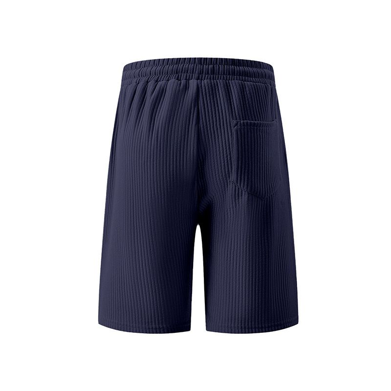 Vêtements pour hommes, short d'été léger et luxueux en jacquard double ligne, style décontracté, sport, ample, tendance, pour la plage_voghion.com