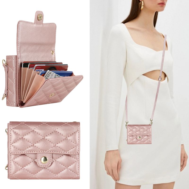 Z Flip4 5 Crossbody składany futerał na telefon skórzany pokrowiec akordeonowy odpowiedni do małego etui ochronnego na telefon Flip6_voghion.com