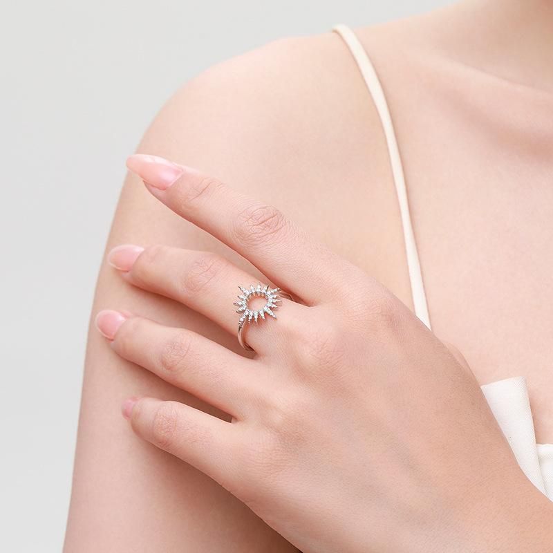 Anel de prata clássico com zircônia tancise joias femininas presente para festa de casamento_voghion.com