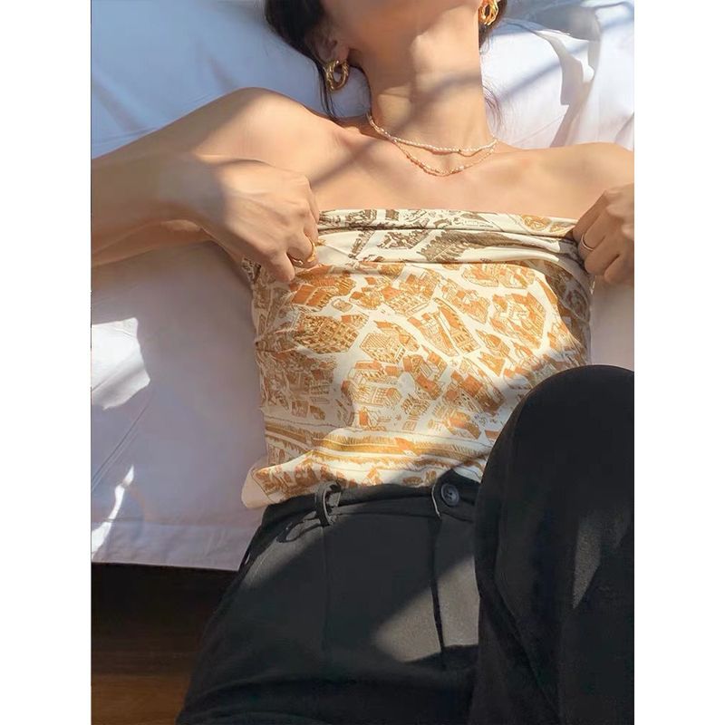 City Of Steeds Suzy Bedrucktes Seidentuch (90 cm) im gleichen Stil, klein, für Damen, Sonnenschutz, großes quadratisches Kopftuch_voghion.com