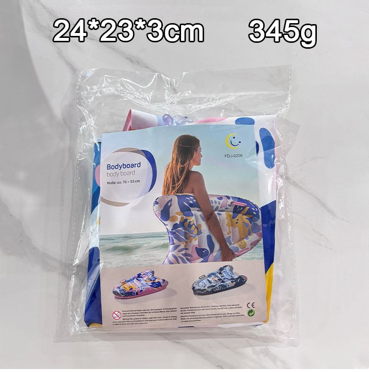 Kids Inflatable Surfboard Thickened Eco-Friendly PVC Water Slide Board With Handles Portable Non Toxic Max 150lbs Includes Repair Kit Carry Bag_voghion.com