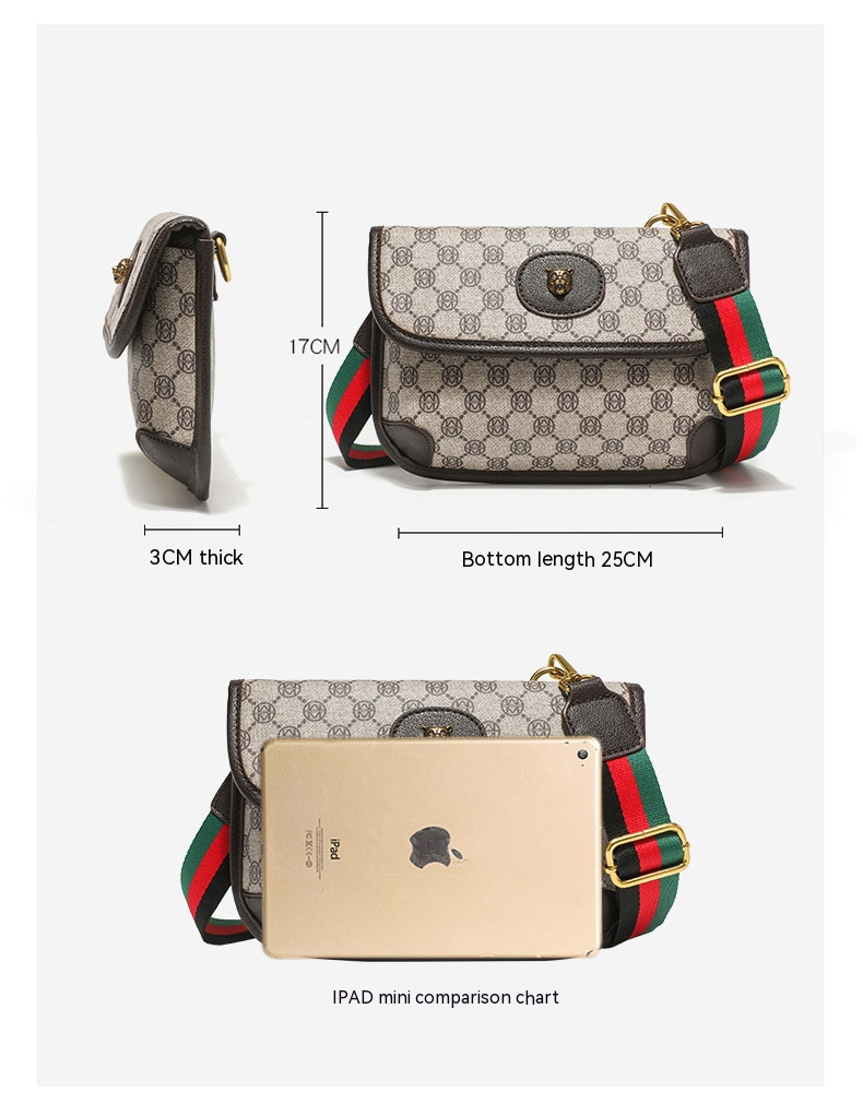 Väska 2023 New Fashion Unisex Mode Tiger Head One Shoulder Crossbody Väska Midjeväska Bröstväska Sommar Liten Väska Mångsidig_voghion.com