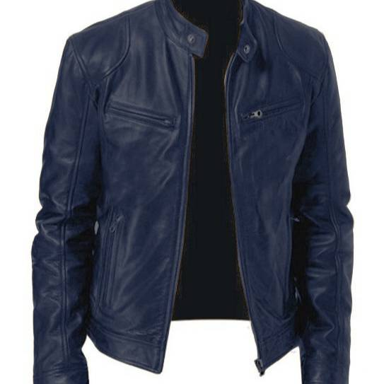 Men's Clothing leather jacket motorcycle suit men's PU leather jacket stand collar cardigan leather jacket_voghion.com