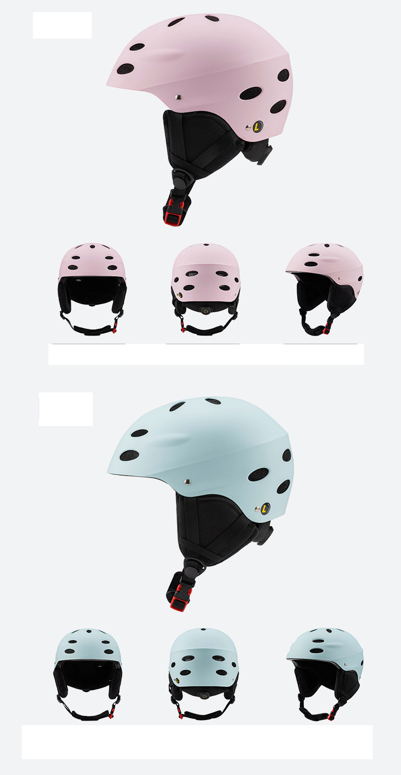 Outdoor breathable gradient ski helmet Adult warm single and double board snow helmet helmet_voghion.com