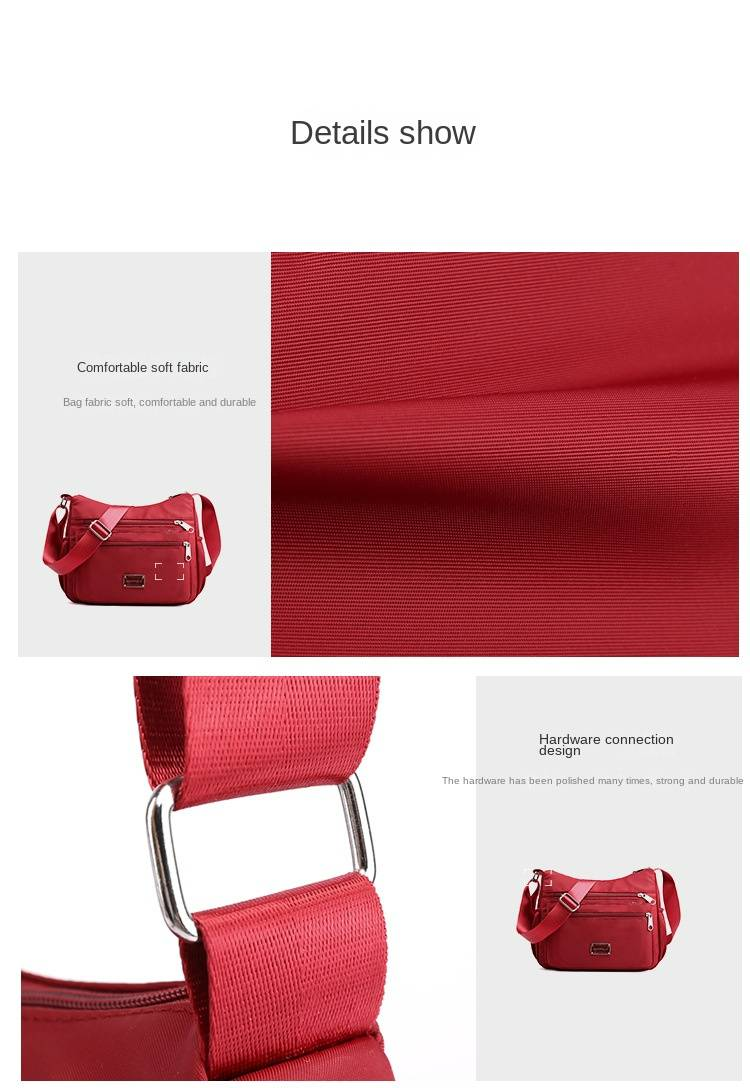 Large Capacity Oxford Cloth Shoulder Bag - Stylish Crossbody Bag for Middle-Aged Moms - Durable Canvas Tote_voghion.com