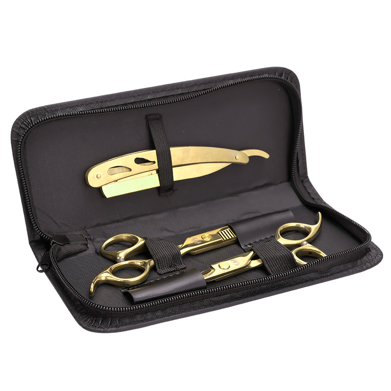 Friseurwerkzeuge Gold Suit 14 in1 Professionelle Friseurschere Barbershop Kamm Bürste Sprühflasche Friseurbedarf_voghion.com