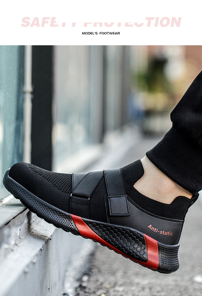 Men’s Shoes Breathable, Comfortable, And Soft Soled For Long Term Standing Without Fatigue. They Are Safe For Women To Work On Construction Sites._voghion.com