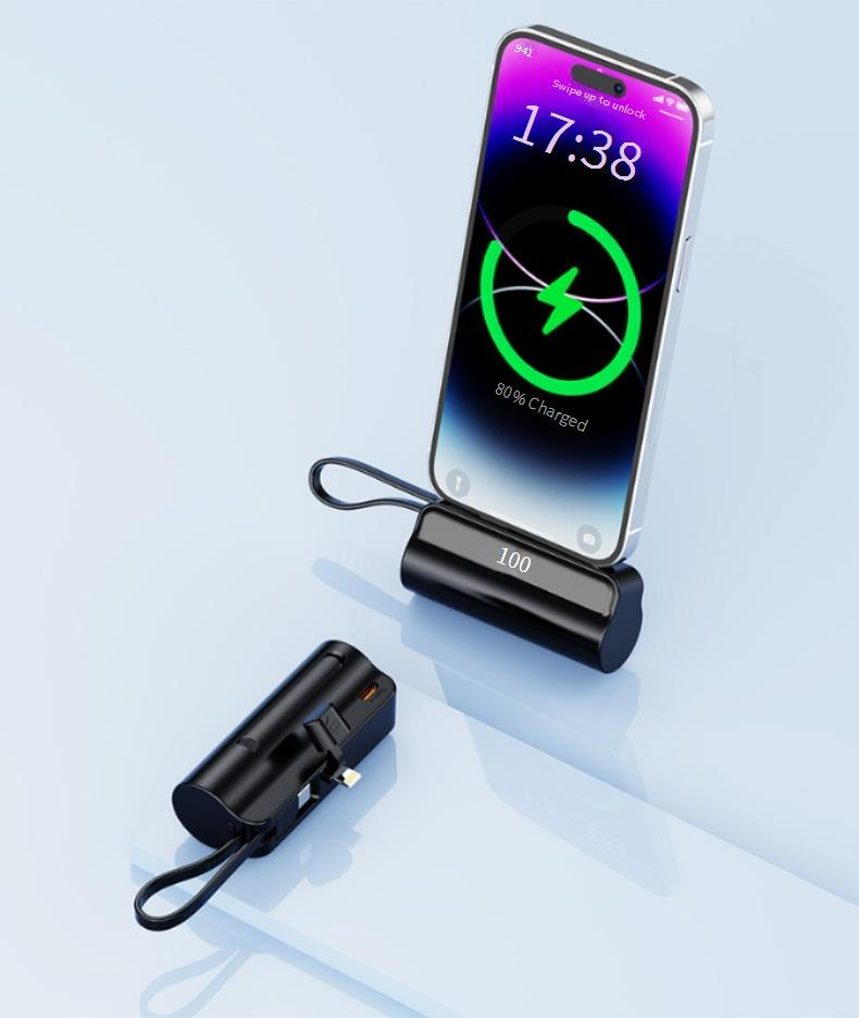 Mobilo tālruņu aksesuāri Jauns kapsulas mini portatīvais barošanas bloks Dāvanu mobilajam tālrunim Avārijas mobilais barošanas bloks_voghion.com