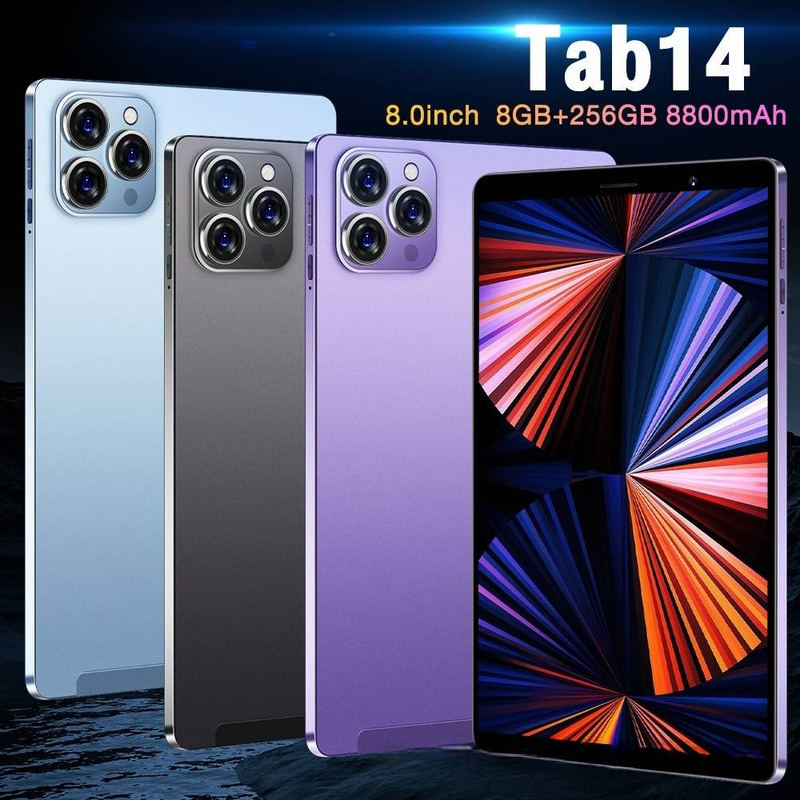 Tableta de llamadas 3G de 8 pulgadas - Android 12, wifi y Bluetooth, 4 GB de RAM + 64 GB de almacenamiento (doble SIM, pantalla HD, portátil para trabajo y entretenimiento)_voghion.com