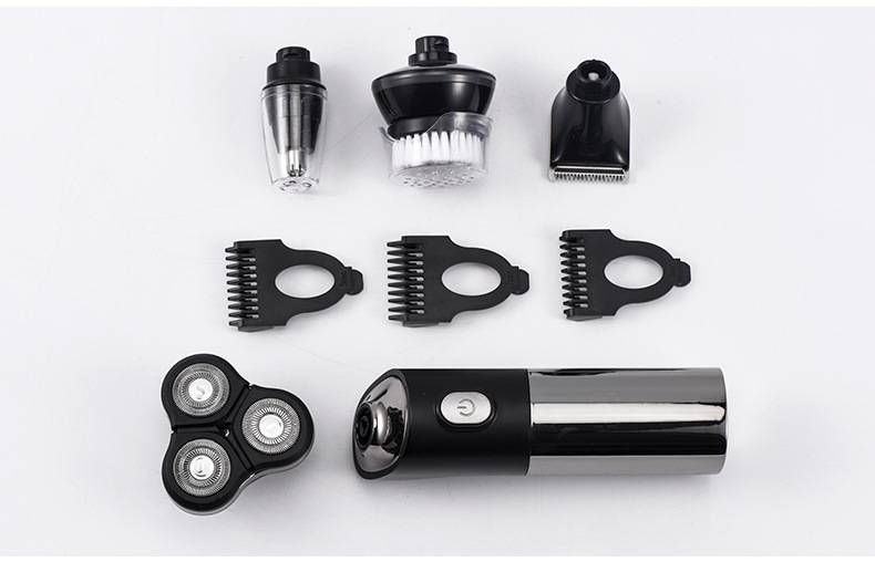 3D Floating Electric Shaver For Men, Wet & Dry USB Rechargeable, Full Body Washable, 60+ Mins Runtime, 3 Rotating Blades (Black/Blue/Gunmetal/White)_voghion.com